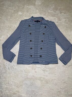 Tommy Hilfiger Blue & White Stripe Blazer S